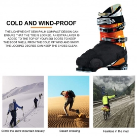 Winter Outdoor Snow Skiing Boot Covers Foot Warmth Ski Boot Snow Shoes Gloves Sports Keep Warm Wind-proof Adjustable Shoe ​