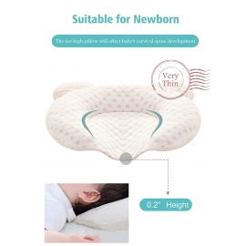 Baby Anti-bias Head Latex Stereotyped Pillow Newborn Protective Shaping Pillows Infant Sleeping Cushion for 0-1 Years Old Items